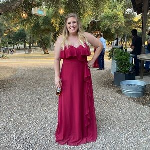 Azazie Bridesmaid dress in Burgundy